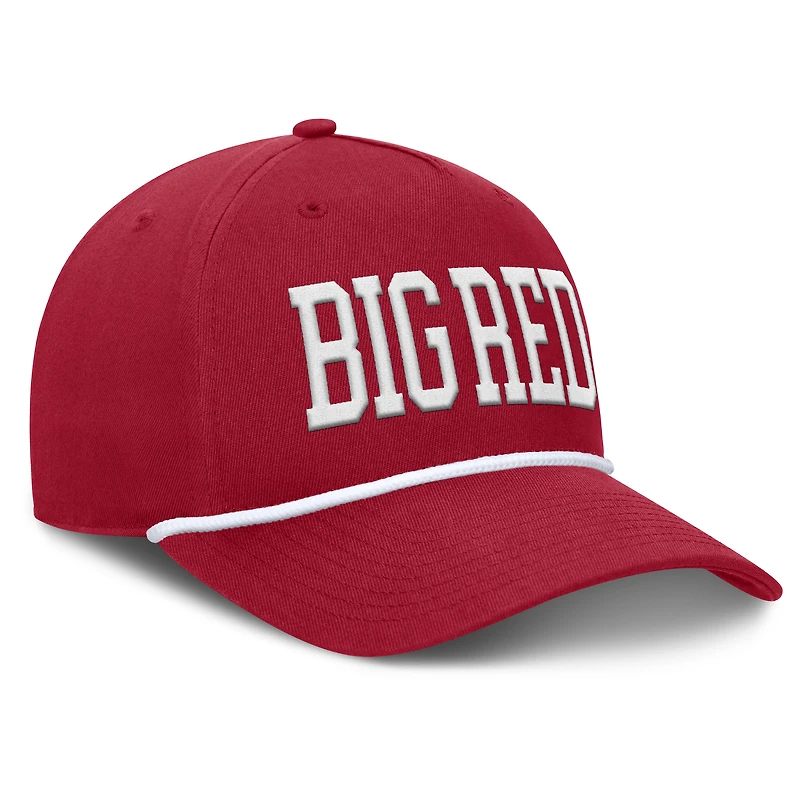 Men's Fanatics Cardinal Arkansas Razorbacks Foul Ball Rope Adjustable Hat