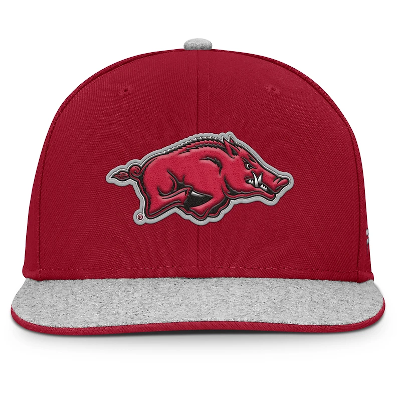 Men's Fanatics Cardinal Arkansas Razorbacks Loden Snapback Hat