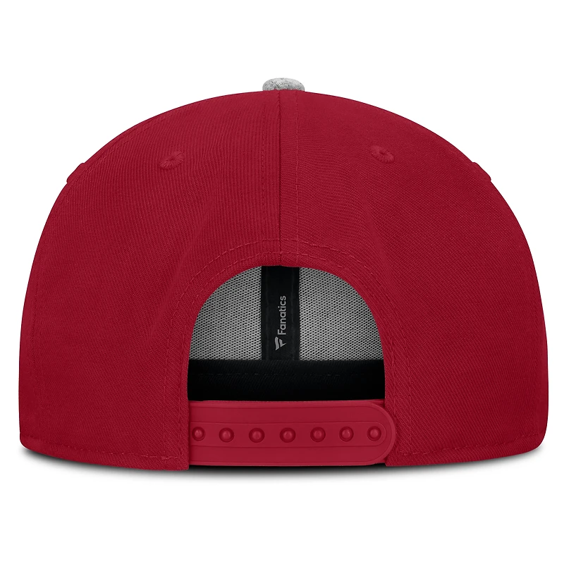 Casquette snapback Loden Fanatics Cardinal Arkansas Razorbacks pour homme