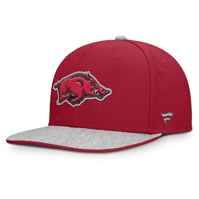 Men's Fanatics Cardinal Arkansas Razorbacks Loden Snapback Hat