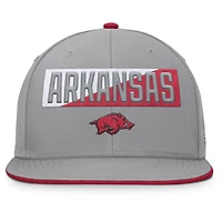 Men's Fanatics Gray Arkansas Razorbacks Duo Snapback Hat