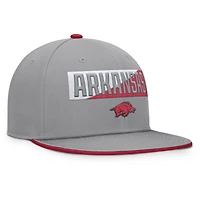 Men's Fanatics Gray Arkansas Razorbacks Duo Snapback Hat