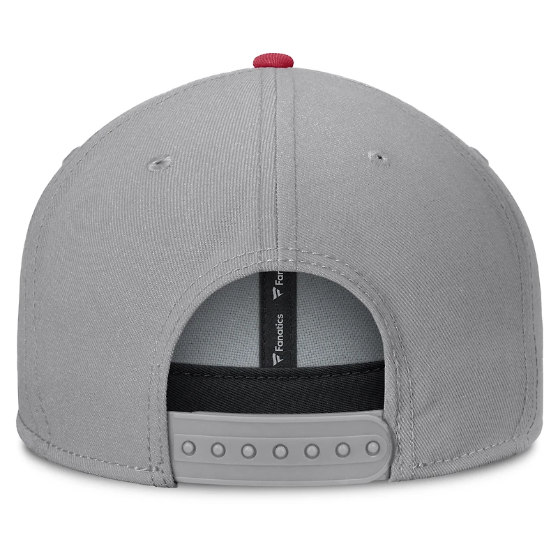Men's Fanatics Gray Arkansas Razorbacks Duo Snapback Hat
