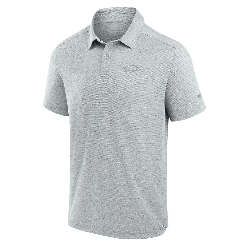 Men's Fanatics Gray Arkansas Razorbacks Performance Polo