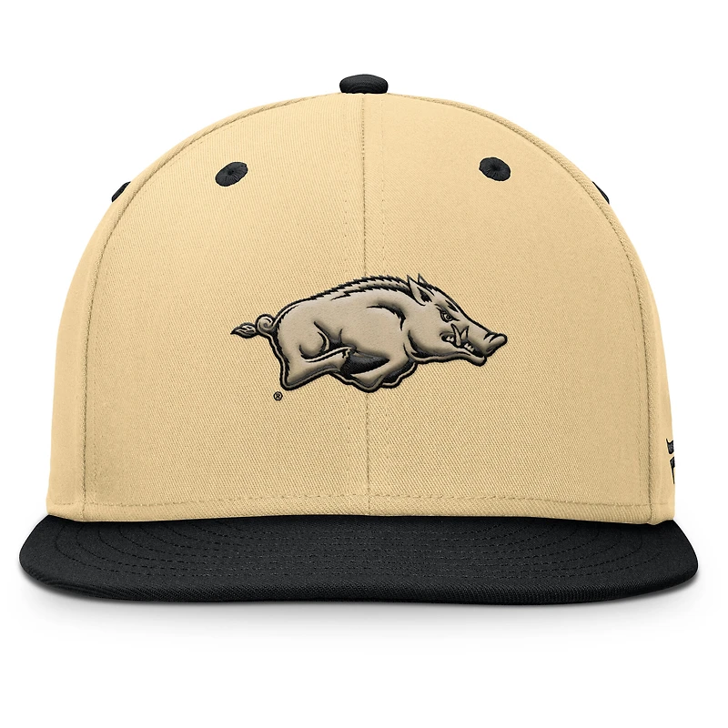 Casquette ajustée Fanatics pour homme, kaki/noir, Arkansas Razorbacks Balance