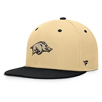 Men's Fanatics Khaki/Black Arkansas Razorbacks Balance Fitted Hat