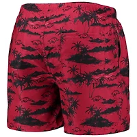 FOCO Cardinal Arkansas Razorbacks Island Palm Maillot de bain pour homme