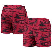 FOCO Cardinal Arkansas Razorbacks Island Palm Maillot de bain pour homme