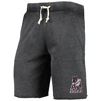 Men's Heathered Black Alternative Apparel Arkansas Razorbacks Victory Lounge Shorts