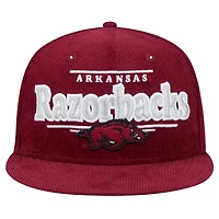 Men's New Era Cardinal Arkansas Razorbacks Display 9FIFTY Snapback Hat