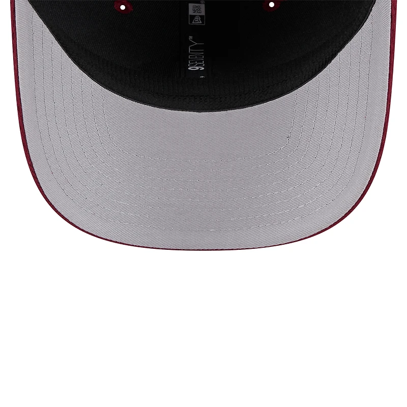 Men's New Era Cardinal Arkansas Razorbacks Patched 9SEVENTY Stretch-Snap Adjustable Hat