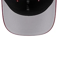 Men's New Era Cardinal Arkansas Razorbacks Patched 9SEVENTY Stretch-Snap Adjustable Hat