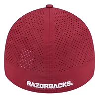 Casquette New Era Cardinal Arkansas Razorbacks Rope 39THIRTY Flex pour homme