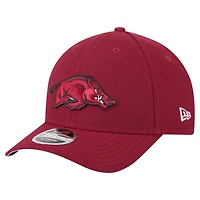 Casquette ajustable New Era Cardinal Arkansas Razorbacks Team Collective 9FORTY M-Crown pour homme