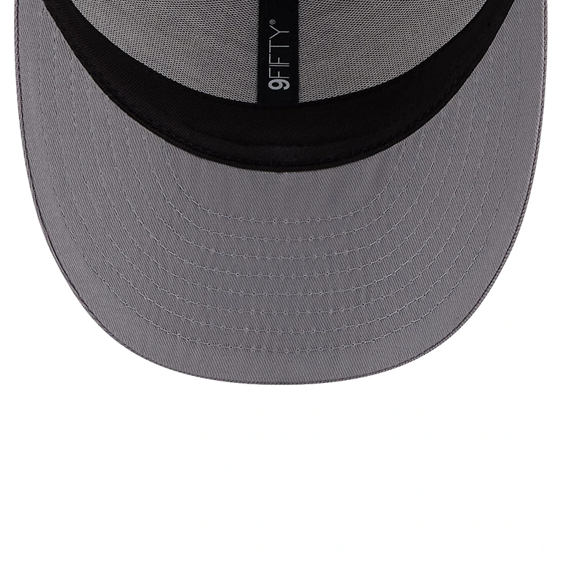 Casquette de camionneur Snapback 9FIFTY Cardinal Arkansas Razorbacks Throwback Circle Patch New Era pour hommes