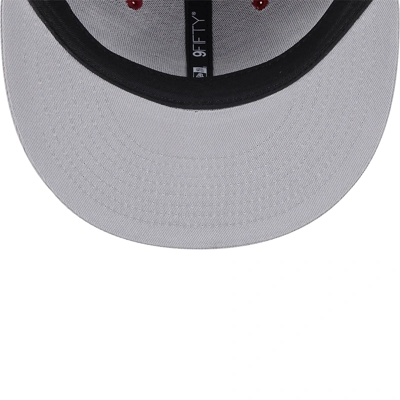 Men's New Era Cardinal Arkansas Razorbacks Two-Tone 9FIFTY Snapback Hat