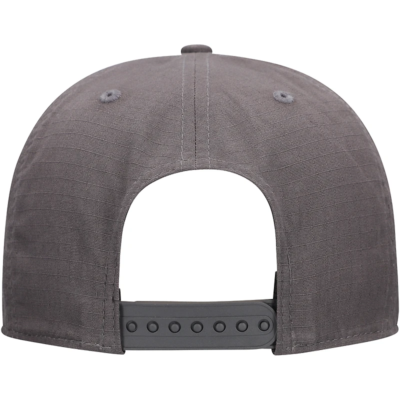 Men's New Era Charcoal Arkansas Razorbacks Team Elevated 9SEVENTY Stretch-Snap Adjustable Hat