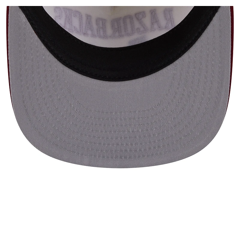 Men's New Era White Arkansas Razorbacks Collegiate 9FIFTY A-Frame Snapback Hat
