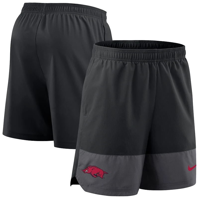 Short Nike noir Arkansas Razorbacks 2025 pour homme