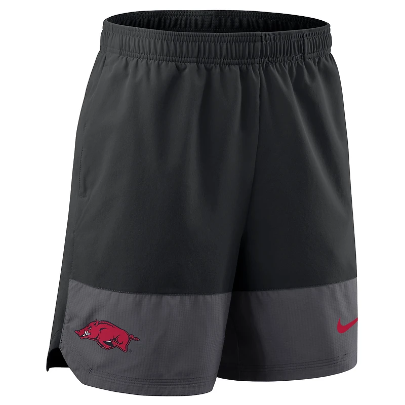 Short Nike noir Arkansas Razorbacks 2025 pour homme