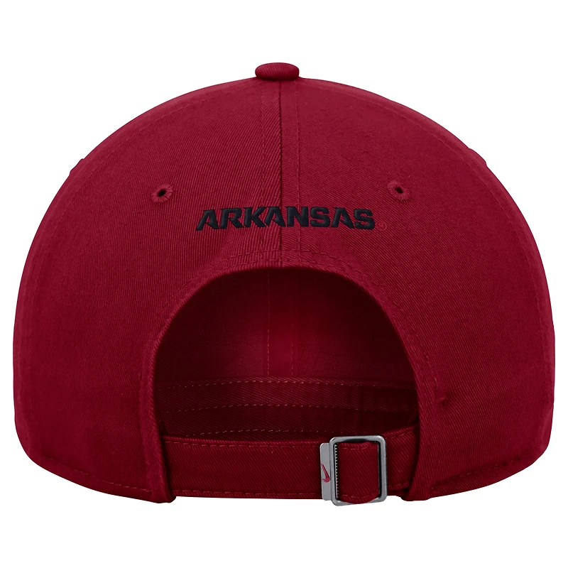Men's Nike  Cardinal Arkansas Razorbacks Club Adjustable Hat