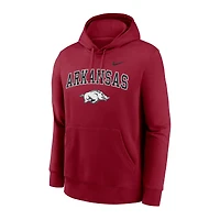 Men's Nike Cardinal Arkansas Razorbacks Club Pullover Hoodie