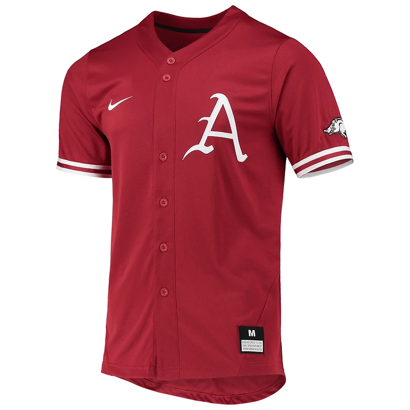 Maillot de baseball réplique Nike Cardinal Arkansas Razorbacks pour homme