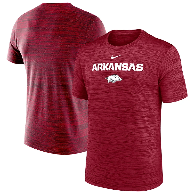 T-shirt Nike Cardinal Arkansas Razorbacks Velocity Dri-FIT pour homme