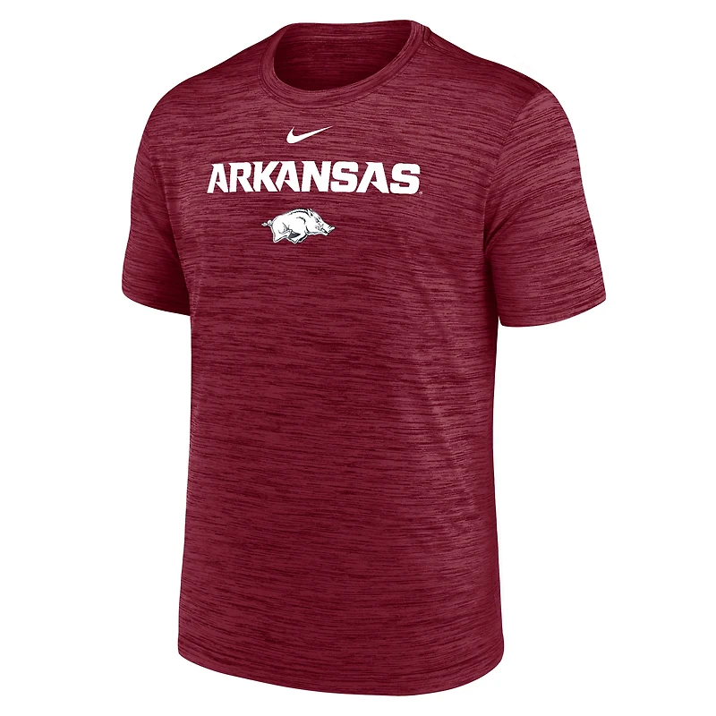 T-shirt Nike Cardinal Arkansas Razorbacks Velocity Dri-FIT pour homme