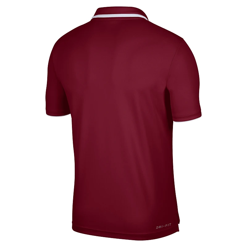 Polo Performance Nike Cardinal Arkansas Razorbacks Wordmark pour Homme