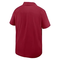 Men's Nike Cardinal Arkansas Razorbacks Woven Polo