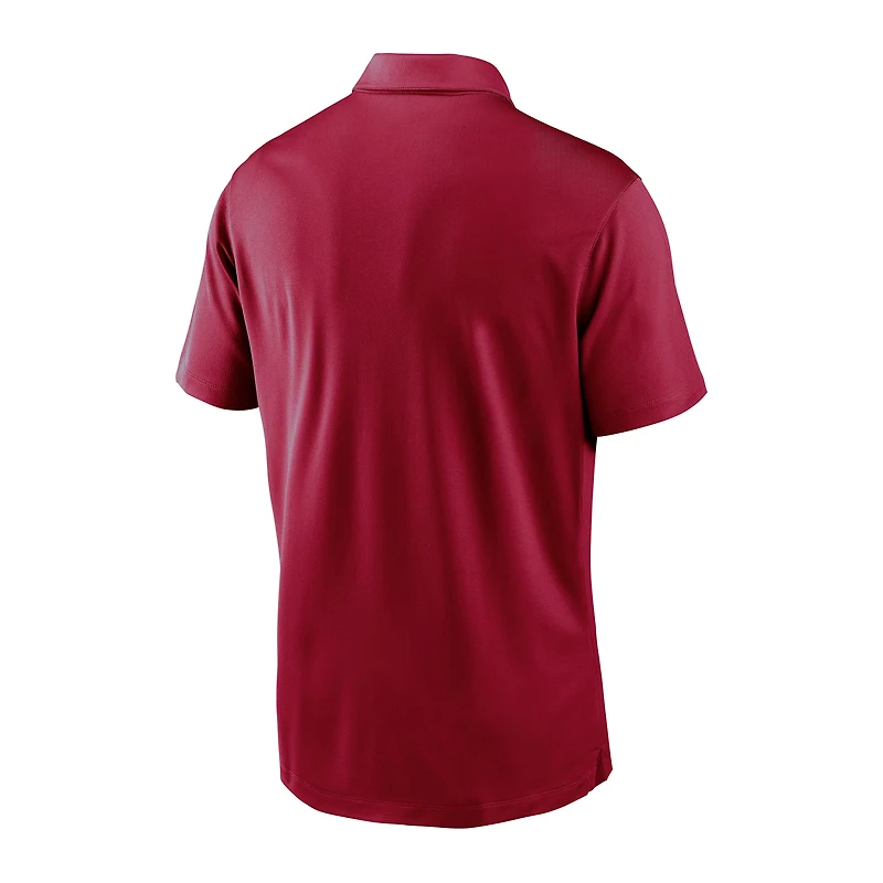 Men's Nike Crimson Arkansas Razorbacks Victory Solid Performance Polo
