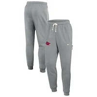 Pantalon de survêtement Nike gris chiné Arkansas Razorbacks 2025 Sideline Standard Issue Dri-FIT Taper pour homme