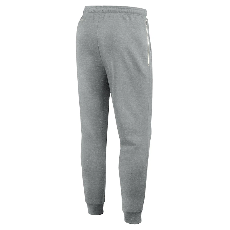 Men's Nike Heather Gray Arkansas Razorbacks 2025 Sideline Standard Issue Dri-FIT Taper Sweatpants