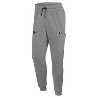 Men's Nike Heather Gray Arkansas Razorbacks Basketball Practice Dri-FIT Taper Sweatpants