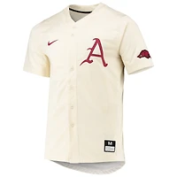 Maillot de baseball réplique naturel des Razorbacks l'Arkansas Nike pour homme