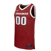 Men's Nike #00 Cardinal Arkansas Razorbacks Replica Basketball Jersey