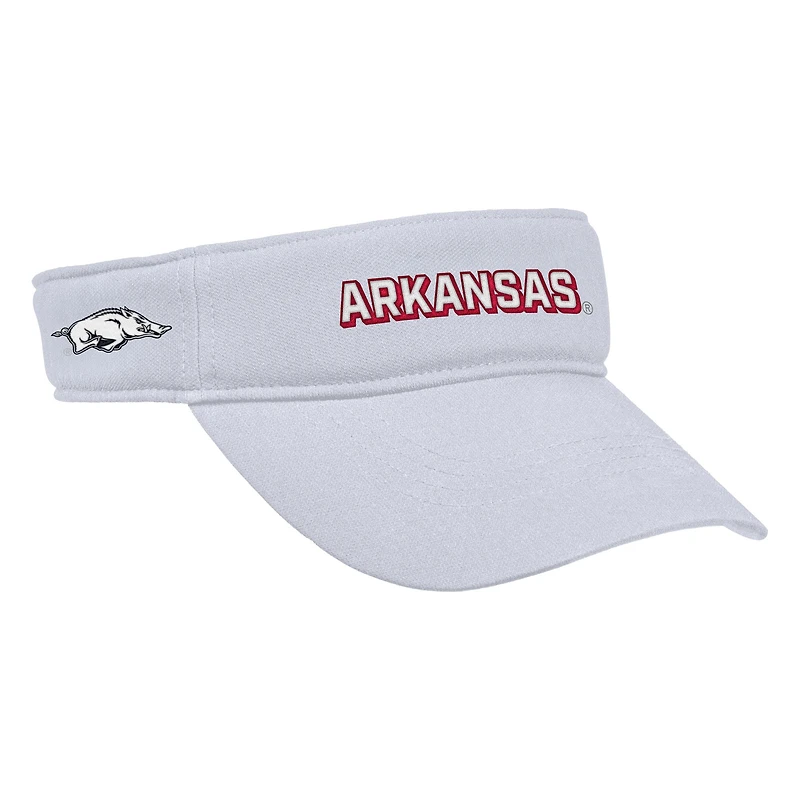 Men's Nike White Arkansas Razorbacks 2025 On-Field Ace Performance Adjustable Visor