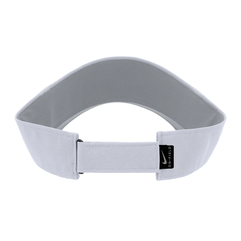 Men's Nike White Arkansas Razorbacks 2025 On-Field Ace Performance Adjustable Visor