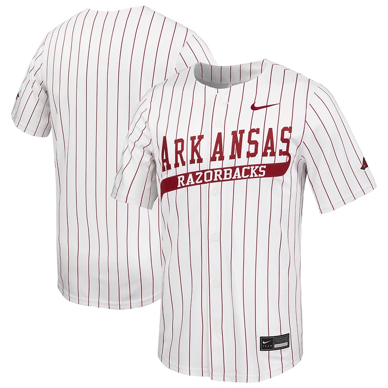 Men's Nike White Arkansas Razorbacks Limited Baseball Jersey