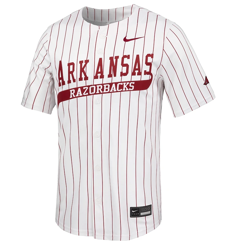 Maillot de baseball Nike Arkansas Razorbacks blanc pour homme en édition limitée