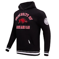 Sweat à capuche Pro Standard Arkansas Razorbacks Classic Stacked Logo pour homme, noir