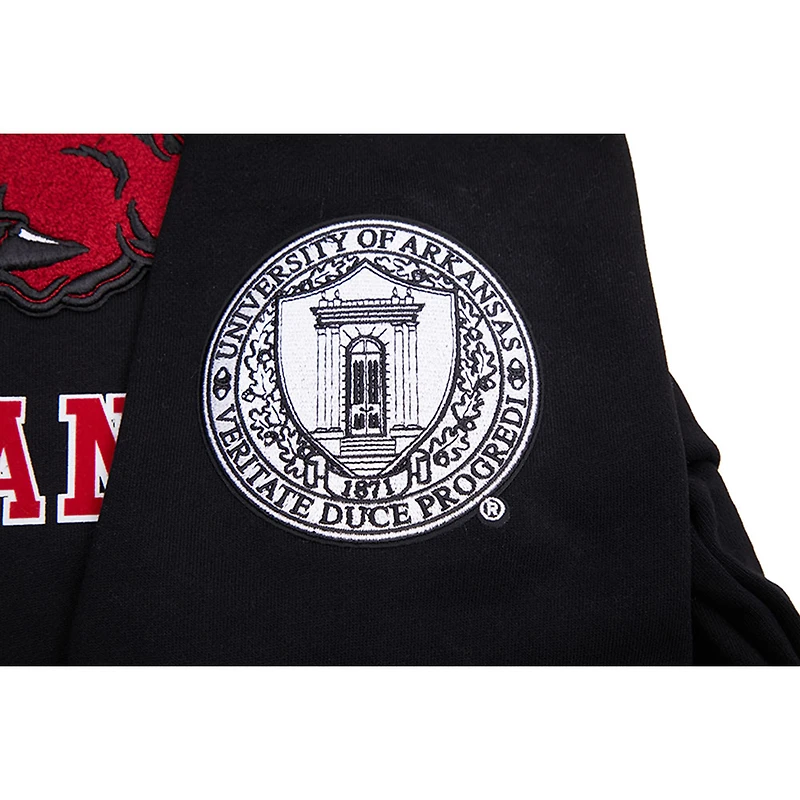 Sweat à capuche Pro Standard Arkansas Razorbacks Classic Stacked Logo pour homme, noir