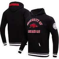 Sweat à capuche Pro Standard Arkansas Razorbacks Classic Stacked Logo pour homme, noir