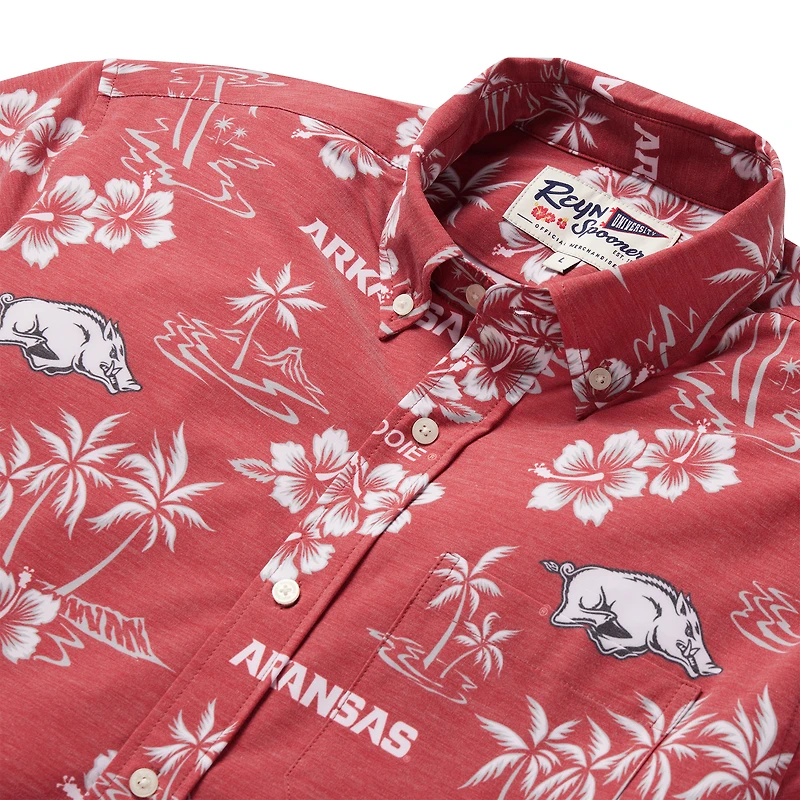 Men's Reyn Spooner Cardinal Arkansas Razorbacks Classic Button-Up Shirt