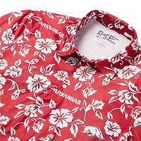 Men's Reyn Spooner Cardinal Arkansas Razorbacks Performance Polo