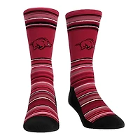 Pack combiné de chaussettes et caleçons boxeurs Arkansas Razorbacks Primary Crew pour hommes Rock Em Socks