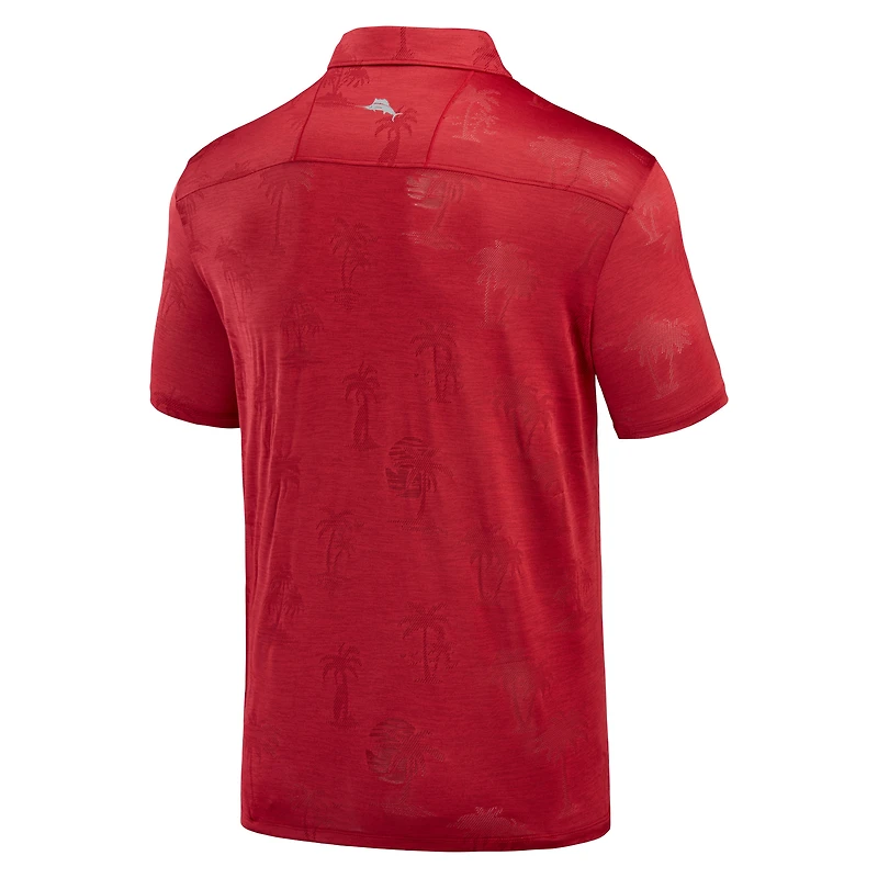 Polo Tommy Bahama Cardinal Arkansas Razorbacks Sport Palm Coast Palmera IslandZone pour hommes