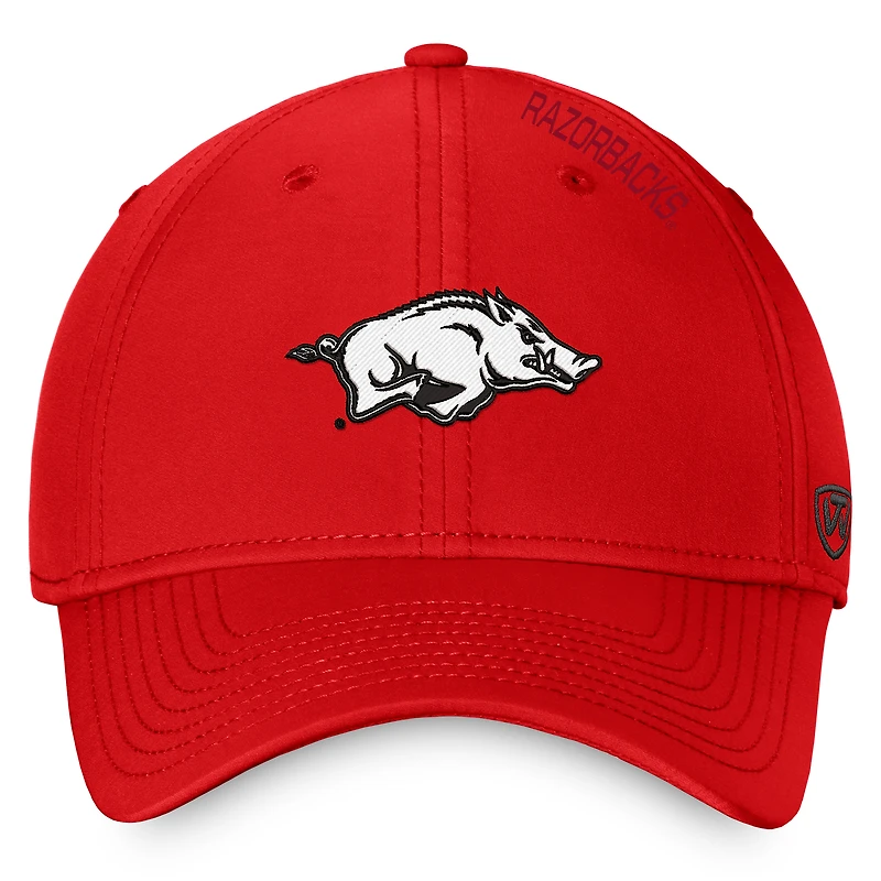 Casquette Reflex 2.0 Flex Top of the World Cardinal Arkansas Razorbacks pour homme