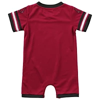 Newborn & Infant Colosseum Cardinal Arkansas Razorbacks Bumpo Football Logo Romper
